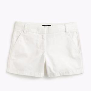 J. crew 4” white chino short - Size 2